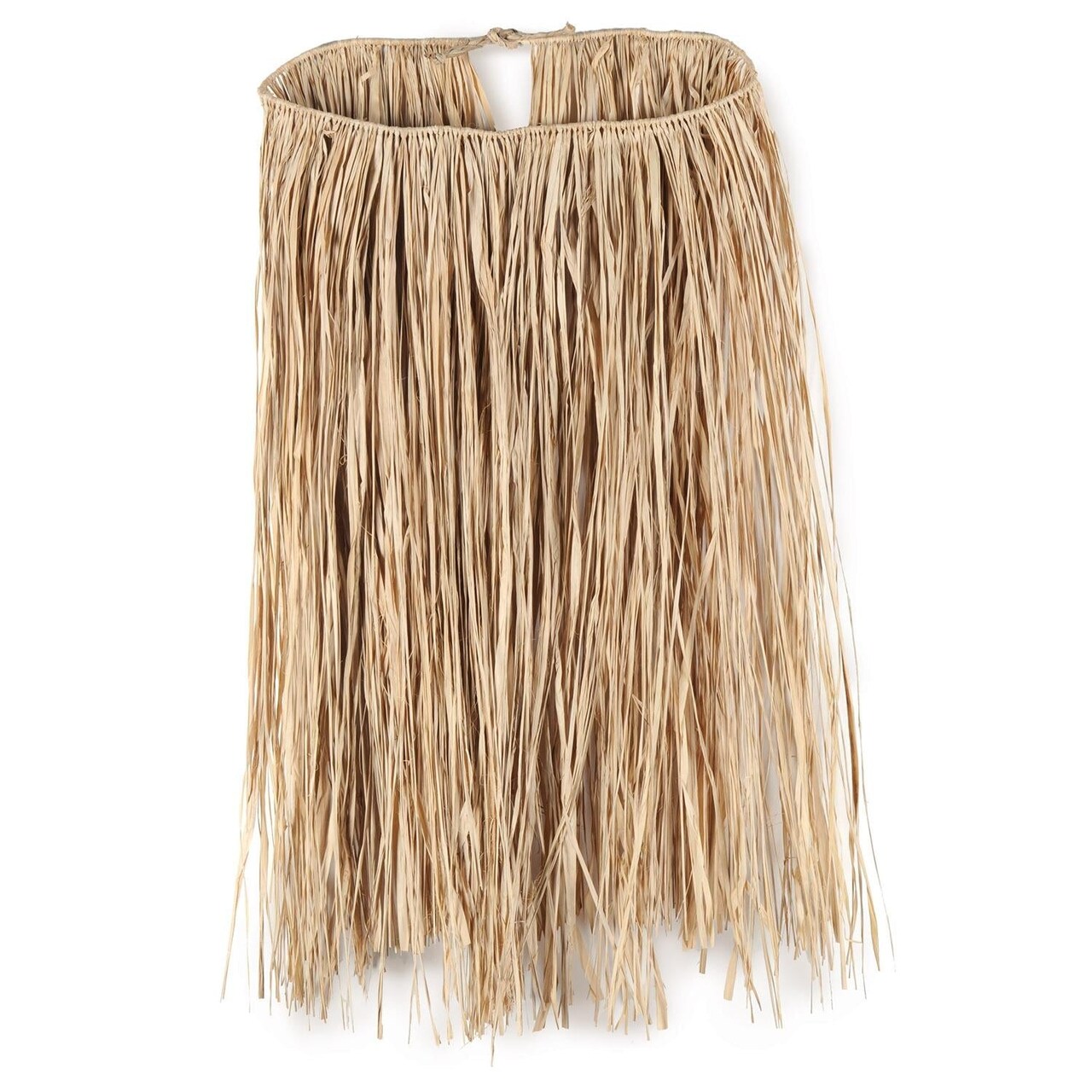 12 Pack Bulk Luau Party Extra Large Raffia Hula Skirt - Natural